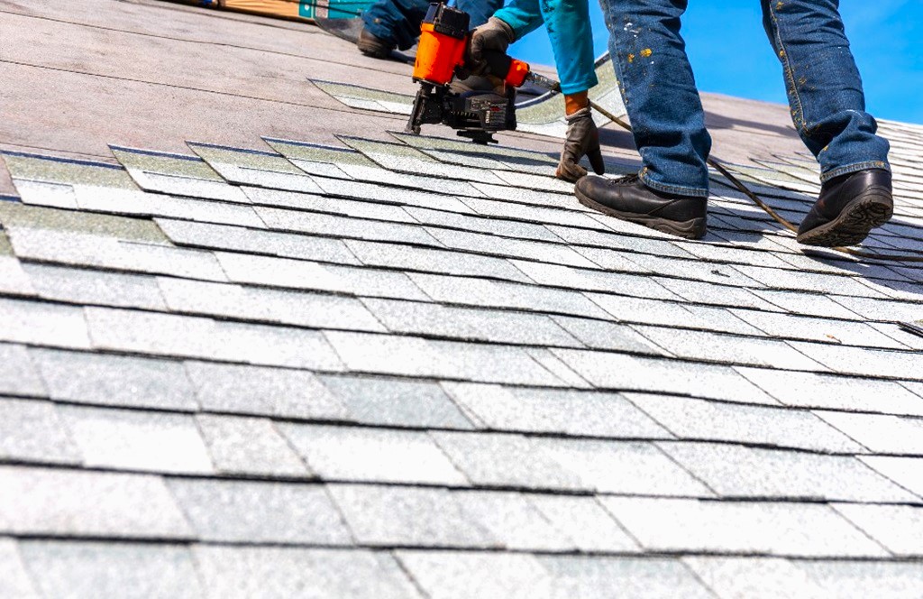 How do you start the first row of shingles on a roof?