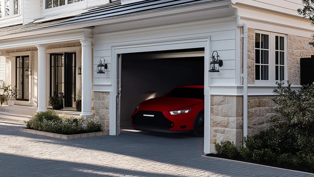 What is the standard garage door size for a single-car garage?