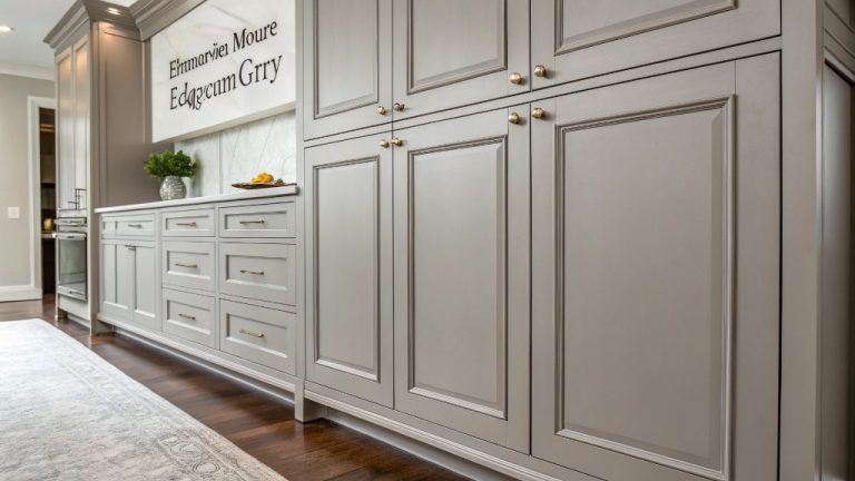 Benjamin Moore Edgecomb Gray Cabinets - Decor Ideas