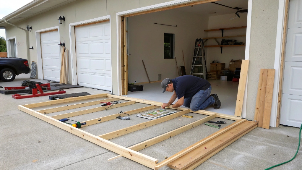 Can reframing fix a sagging garage door