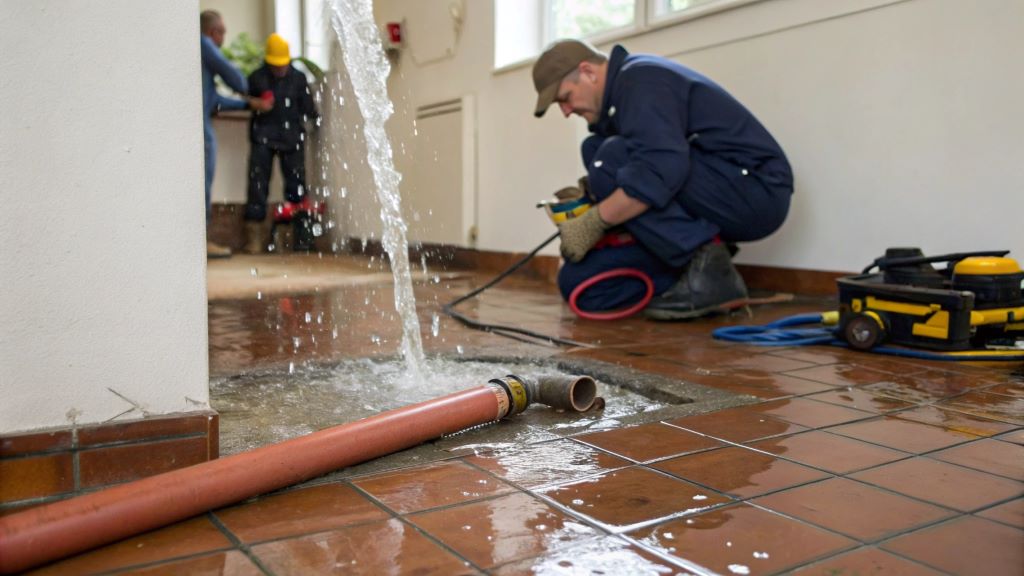 What to do when a pipe bursts