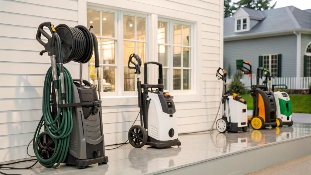 Bob Vila pressure washer models displayed with user reviews, helping homeowners choose the perfect model for cleaning tasks