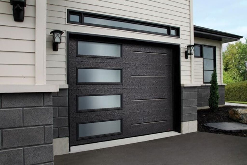 Stylish updated garage door in Canada showcasing a modern and elegant exterior look