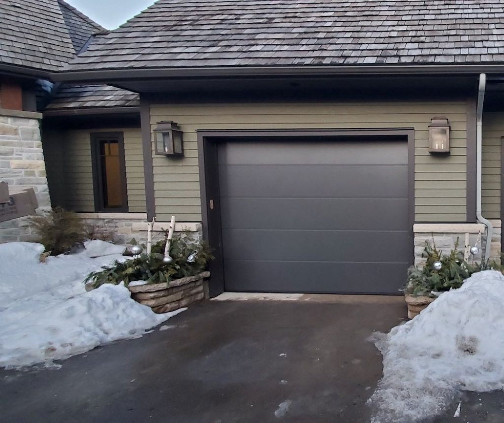 Stylish and durable garage doors ideal for cold climates, showcasing 2025 Canadian trends