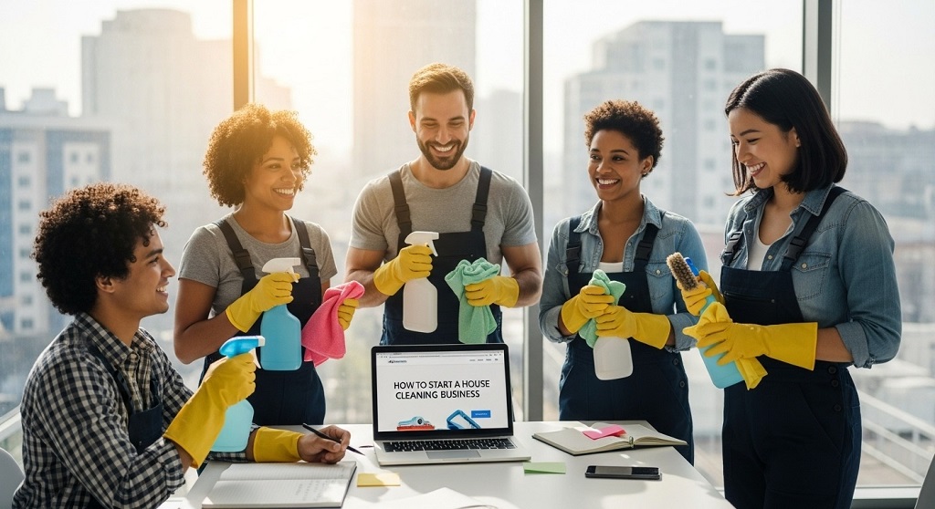 Residential house cleaning checklist for beginners