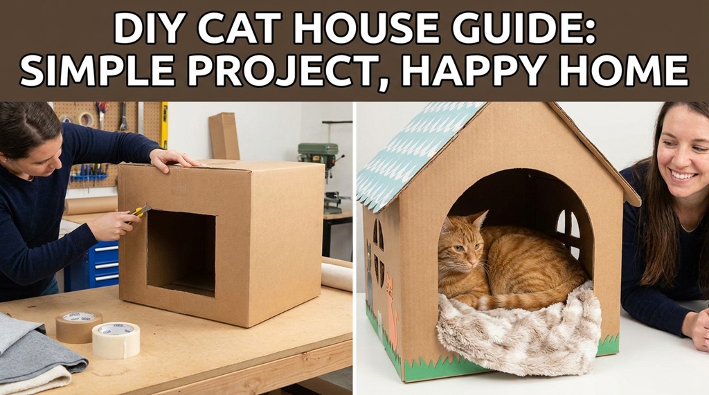 Homemade plastic bin cat shelter step-by-step setup for indoor cats