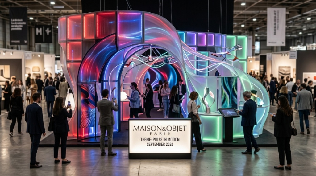 Maison&Objet Pulse in Motion theme display at Paris Nord Villepinte exhibition center September 2026