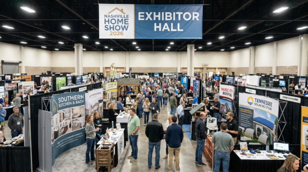 Home improvement exhibitors at Nashville Home Show 2026 show floor