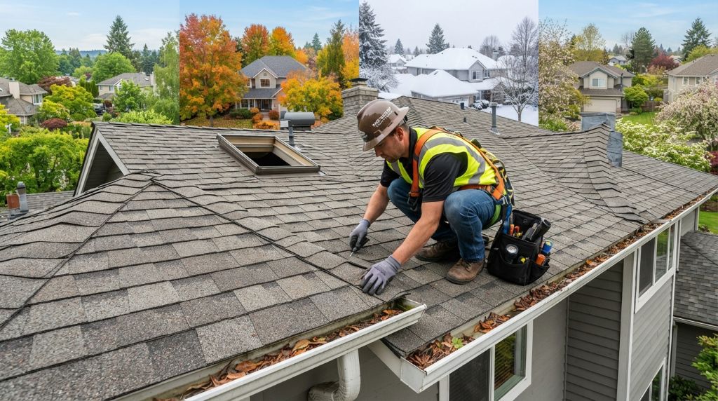 Roof inspection and maintenance throughout the year