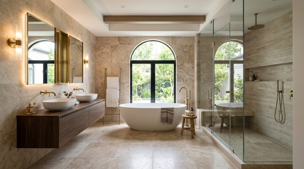 Modern kitchen and bathroom renovation