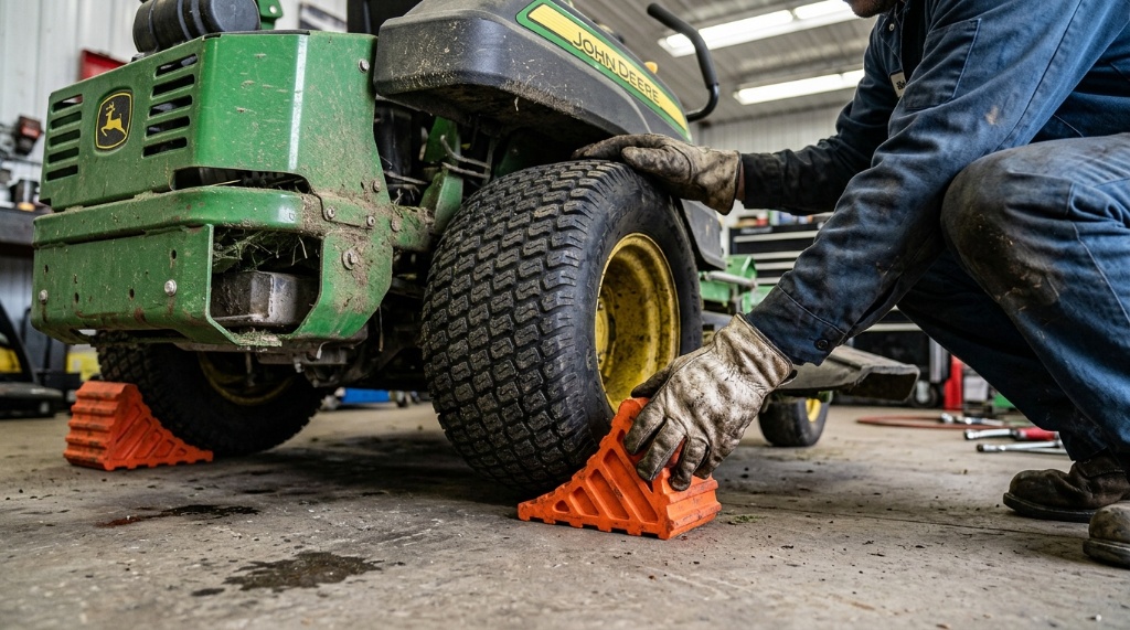 How to Lift a Riding Lawn Mower Safely for Maintenance
